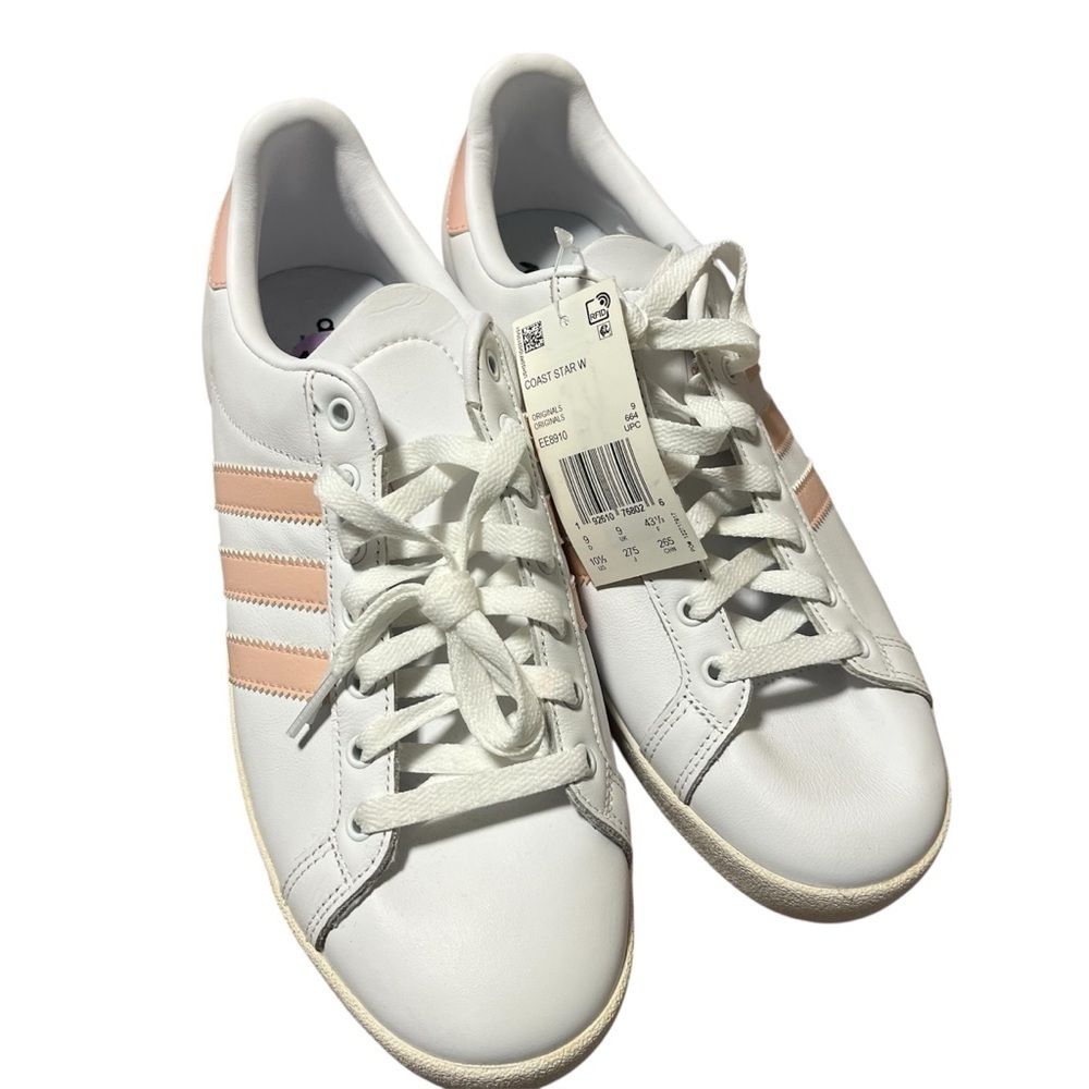 NWT Adidas Coast Star Sneakers Baby Pink/White Womens Size 10.5